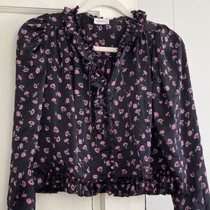 Magda Butrym Silk Toluca Blouse ...Rare Find!